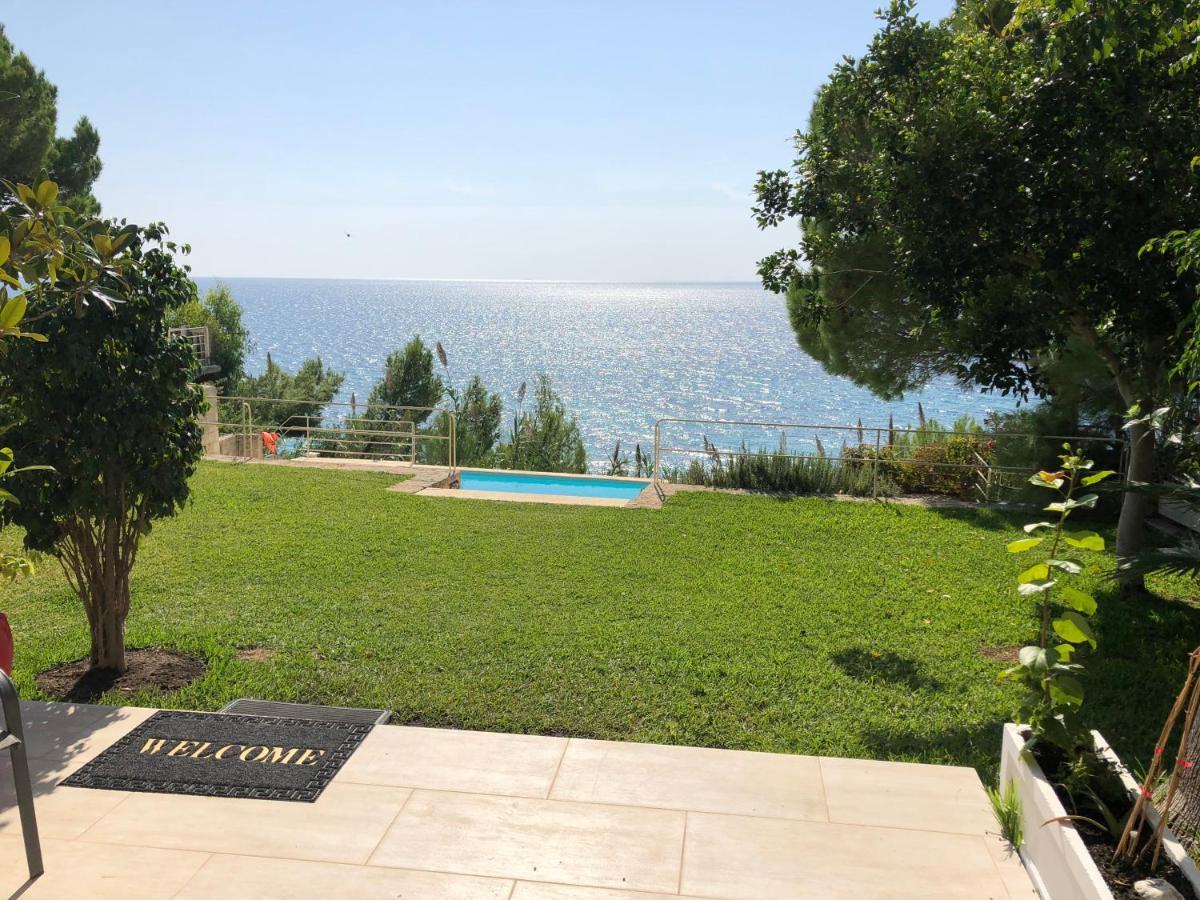 Villaparadiso Beach Front Villa Makris Gialos Argostoli  Eksteriør bilde